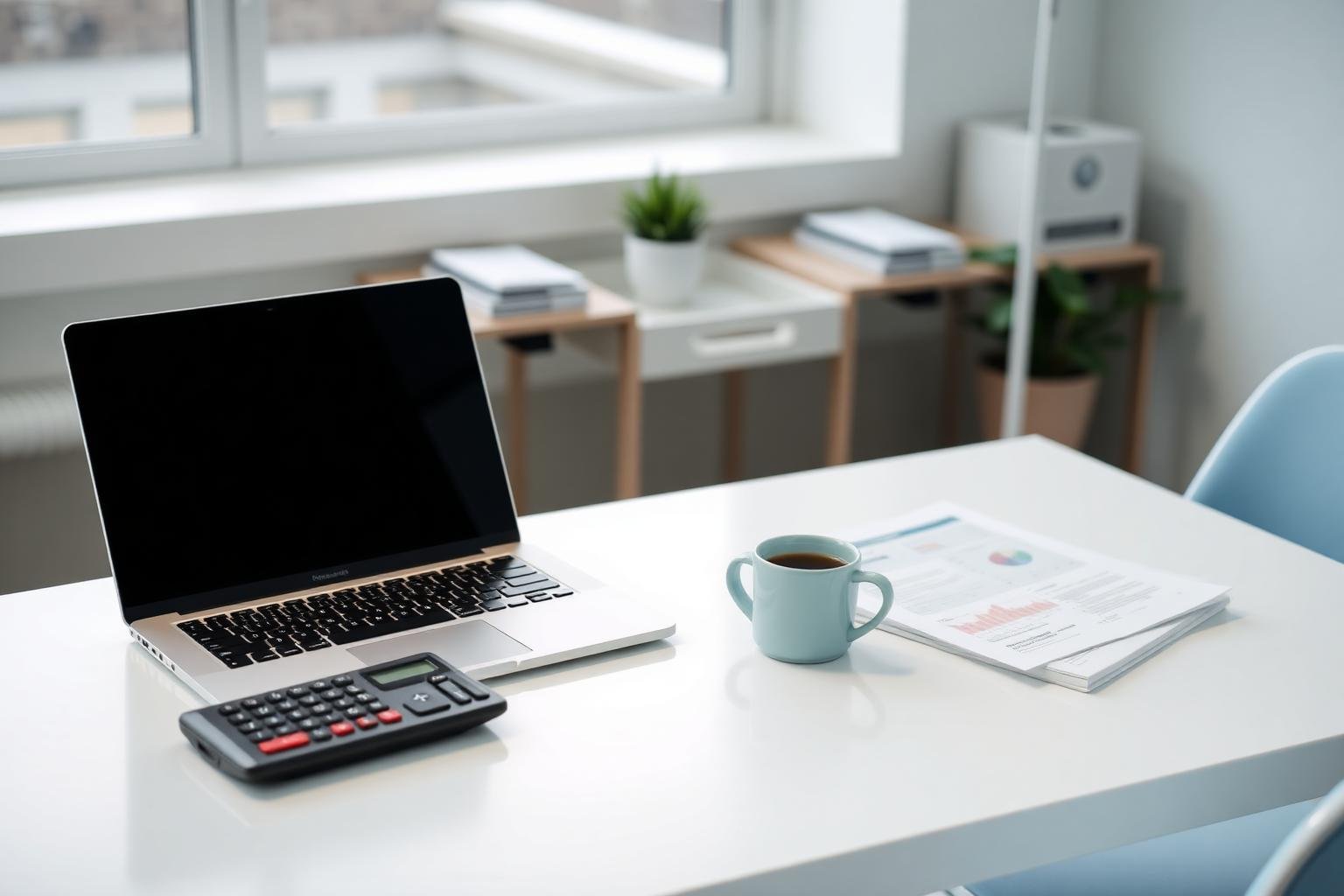Modern professional tax workspace
